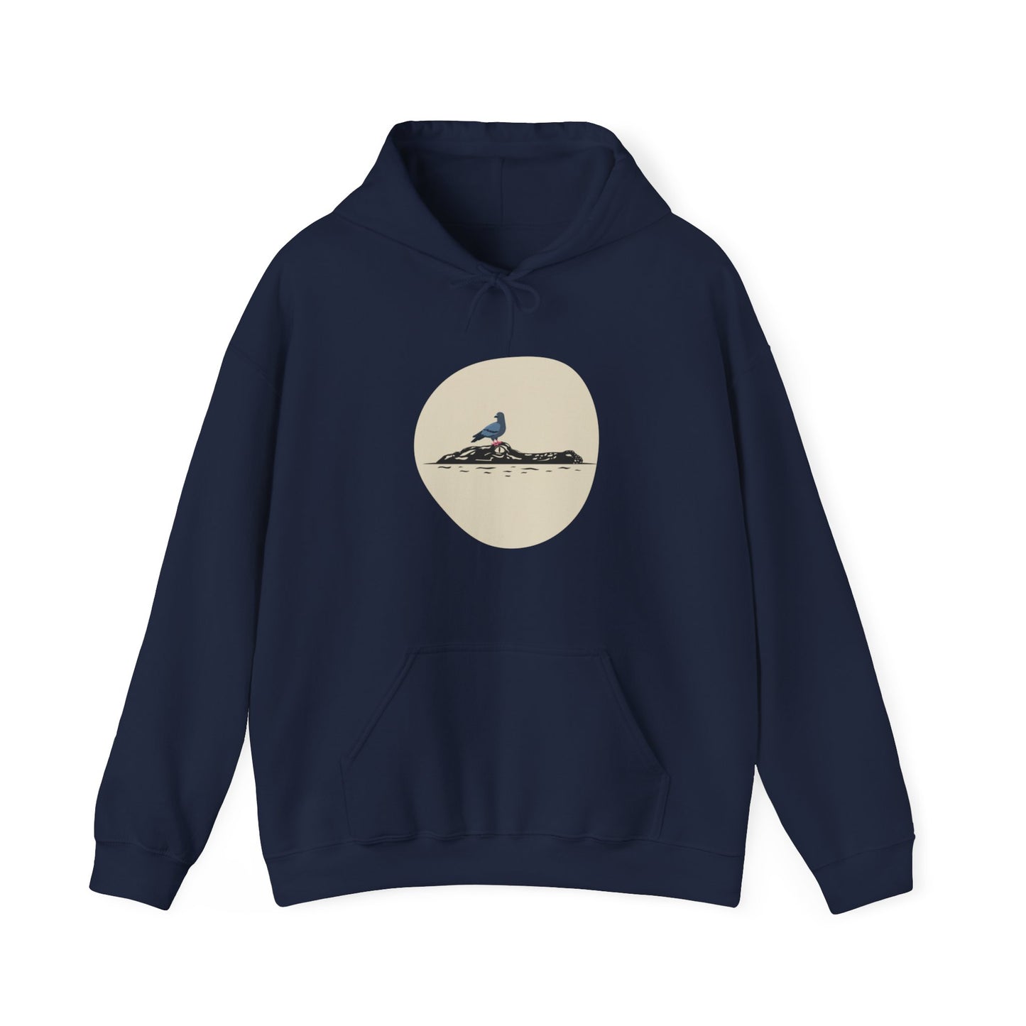 Pigeon Riding a Gator Unisex Hoodie