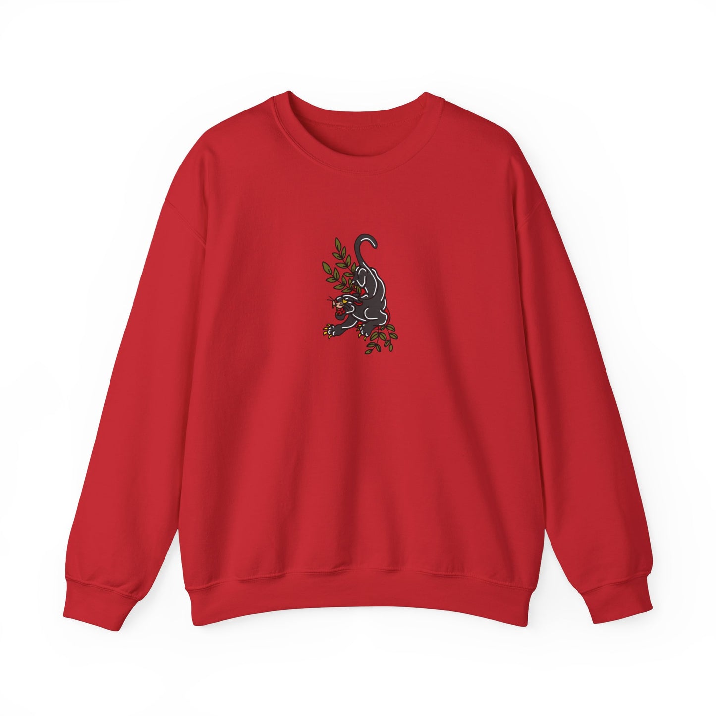 Old School Jaguar, Tattoo-style Unisex Crewneck