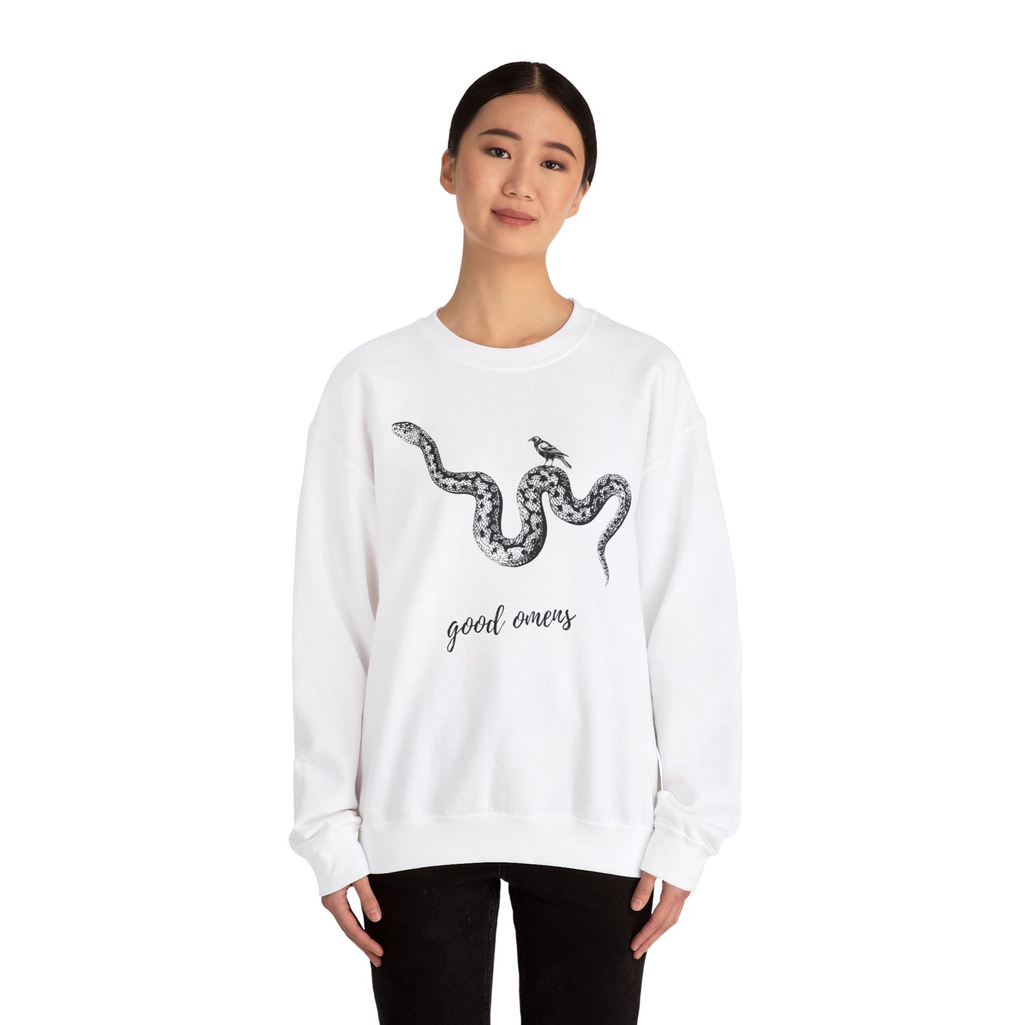 Bird and Snake Good Omens Collection Sweatshirt