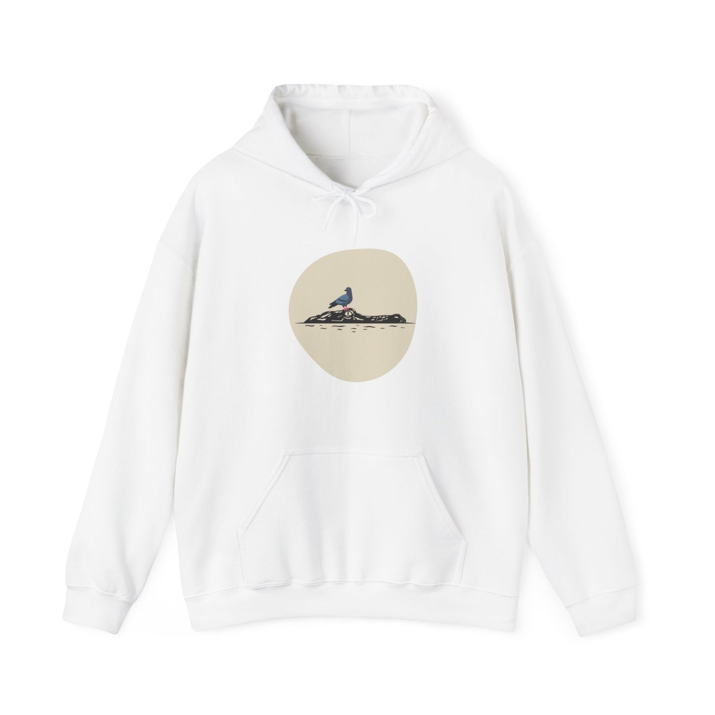 Pigeon Riding a Gator Unisex Hoodie