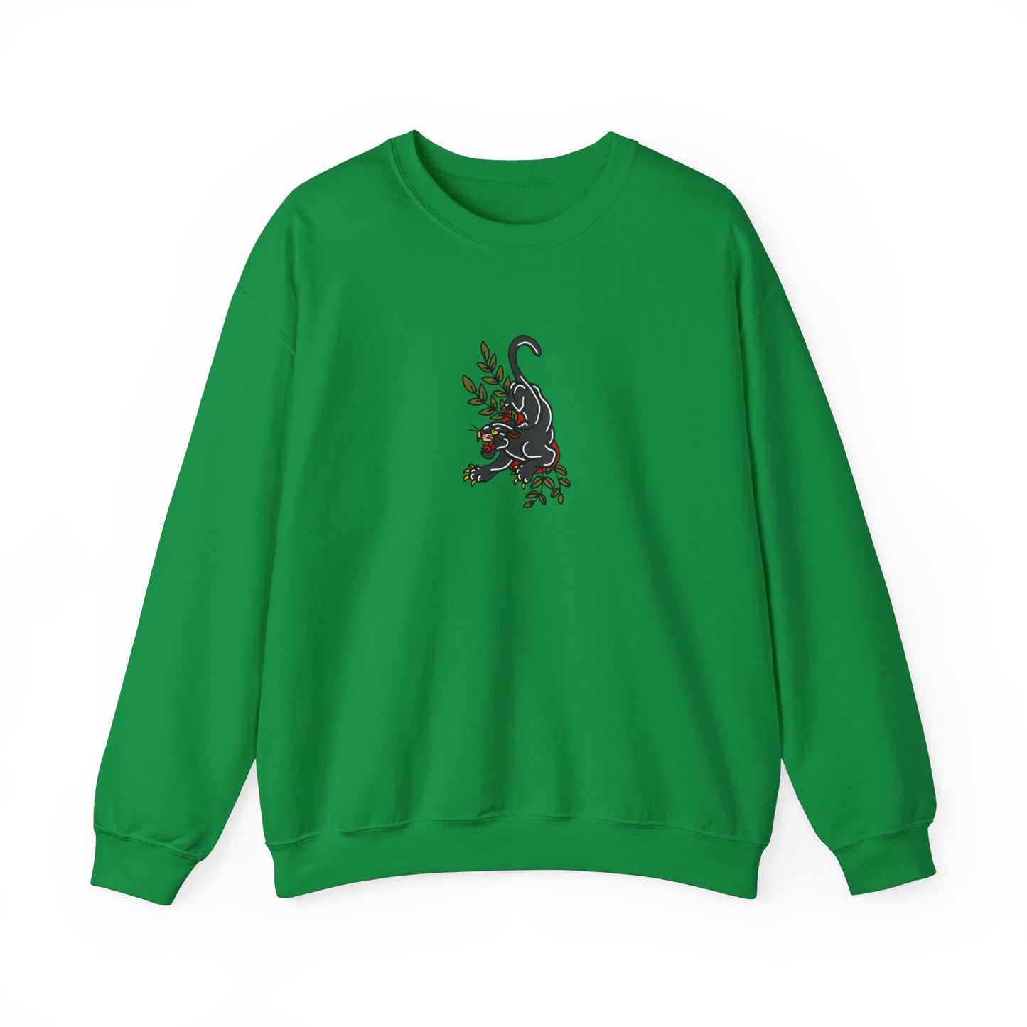 Old School Jaguar, Tattoo-style Unisex Crewneck