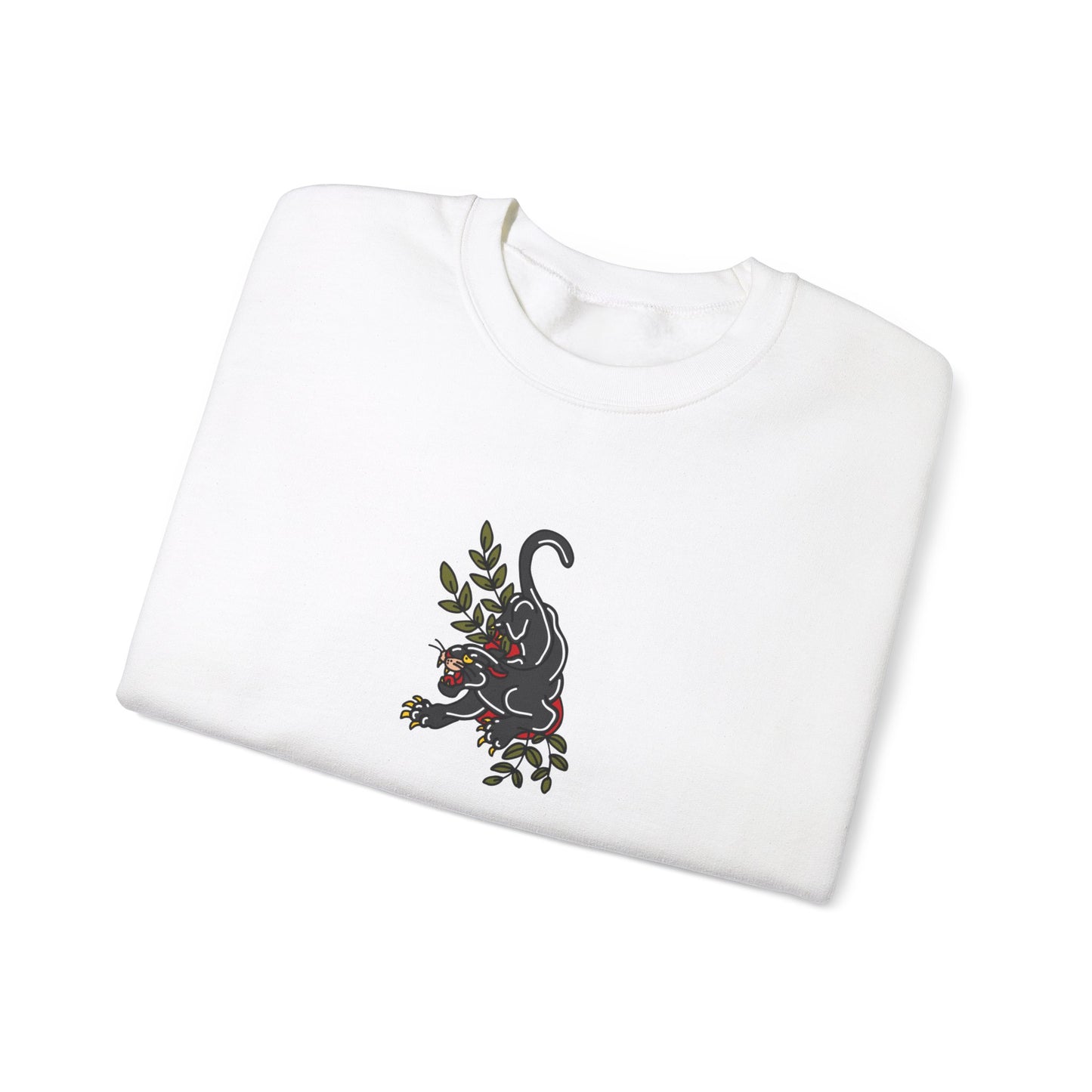 Old School Jaguar, Tattoo-style Unisex Crewneck
