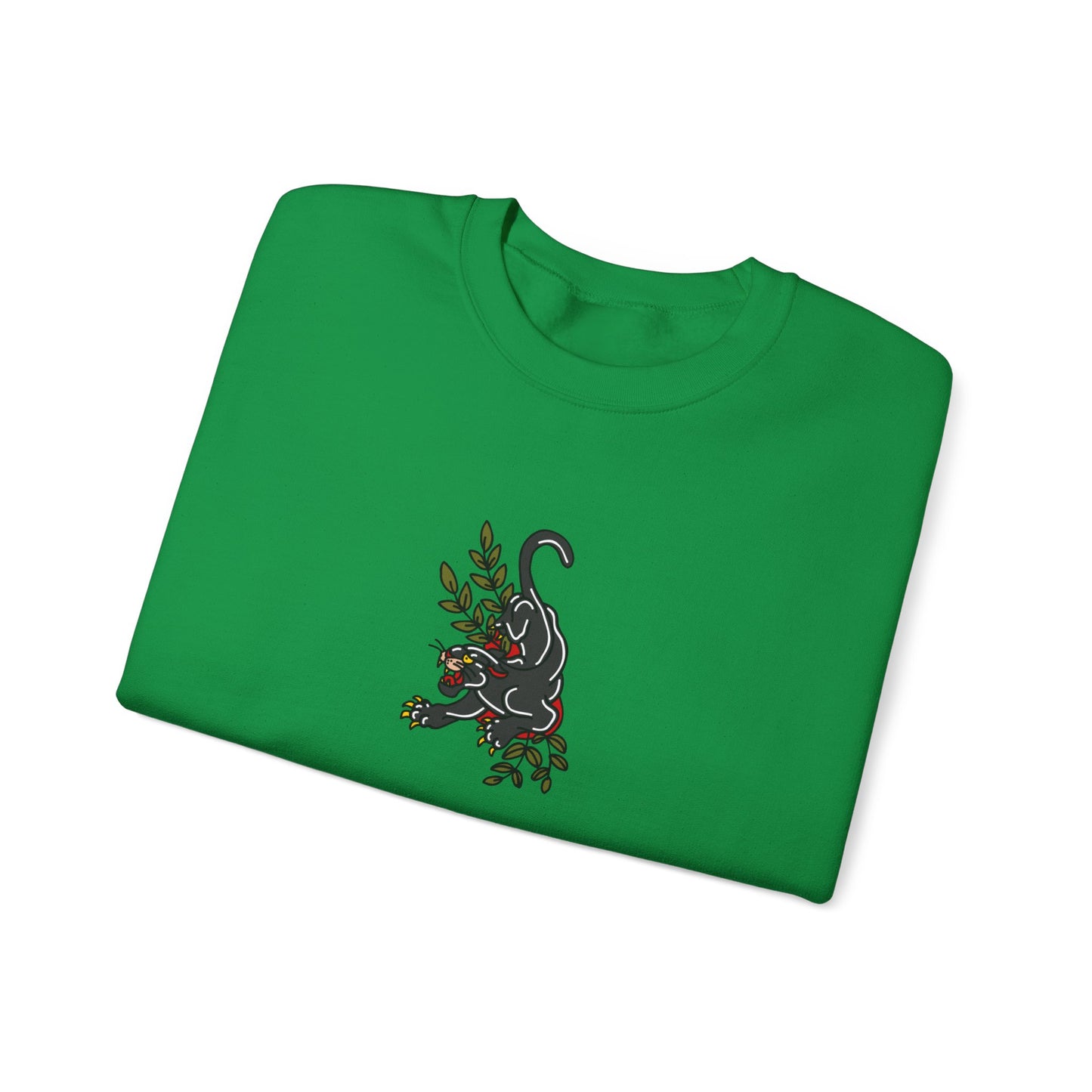 Old School Jaguar, Tattoo-style Unisex Crewneck