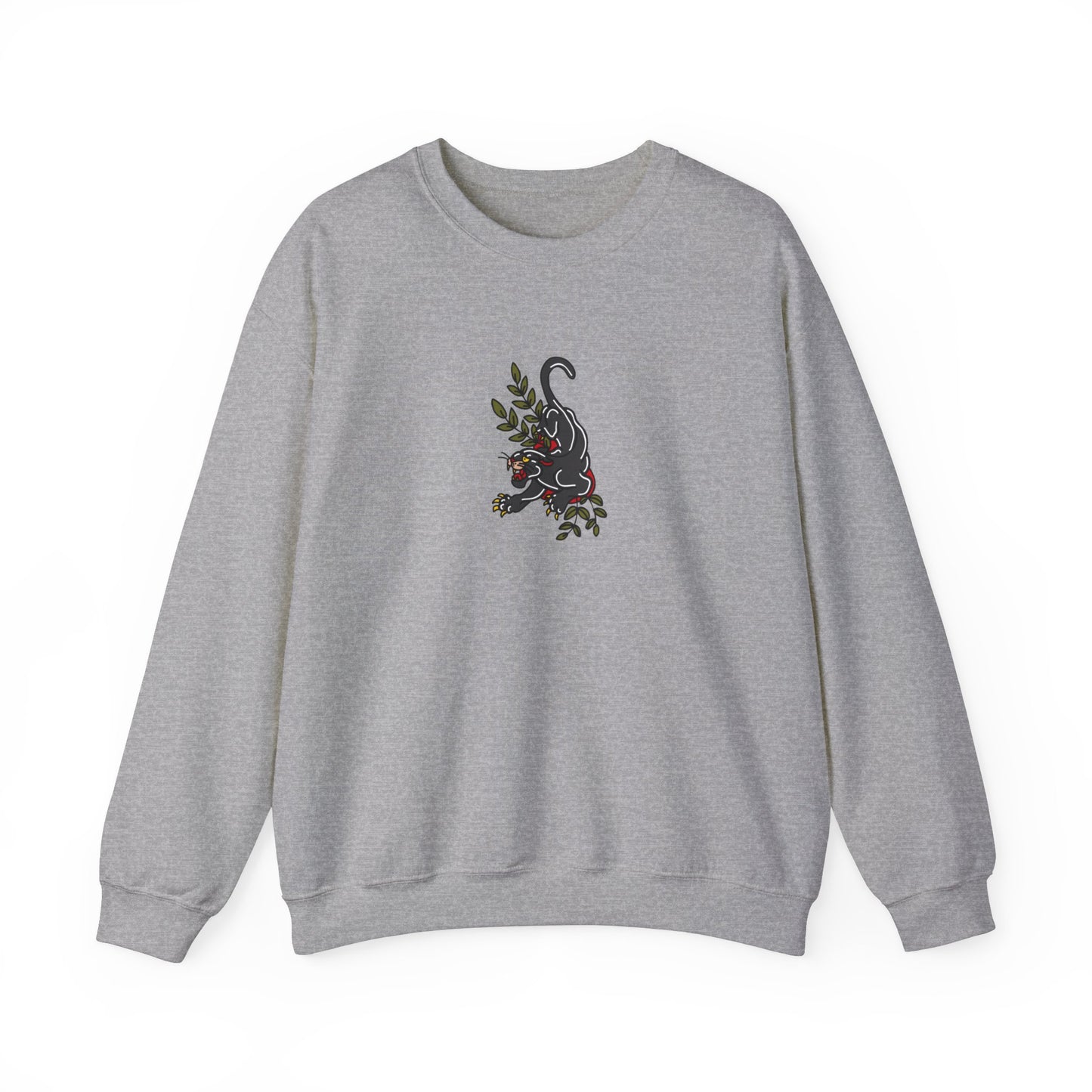 Old School Jaguar, Tattoo-style Unisex Crewneck