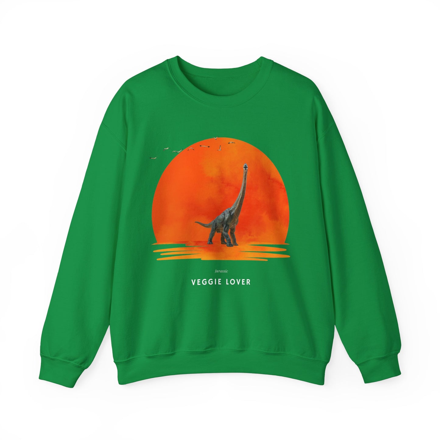 Veggie Lover Herbivore Dinosaur Crew Neck Sweatshirt