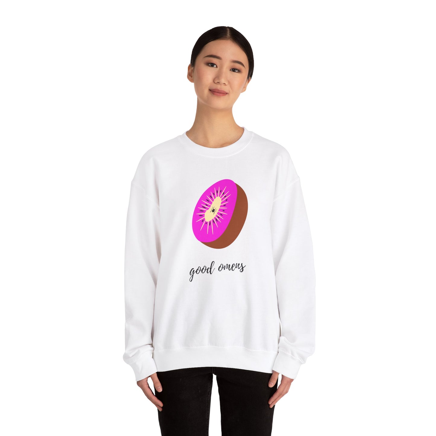 Pink Kiwi, Good Omens Collection Sweatshirt