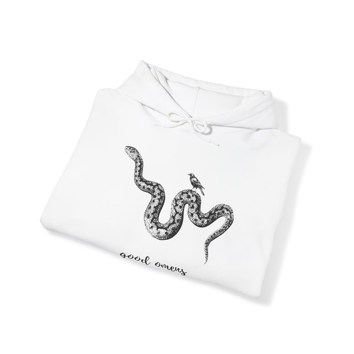 Good Omens Hoodie, Goth Snake Sweatshirt