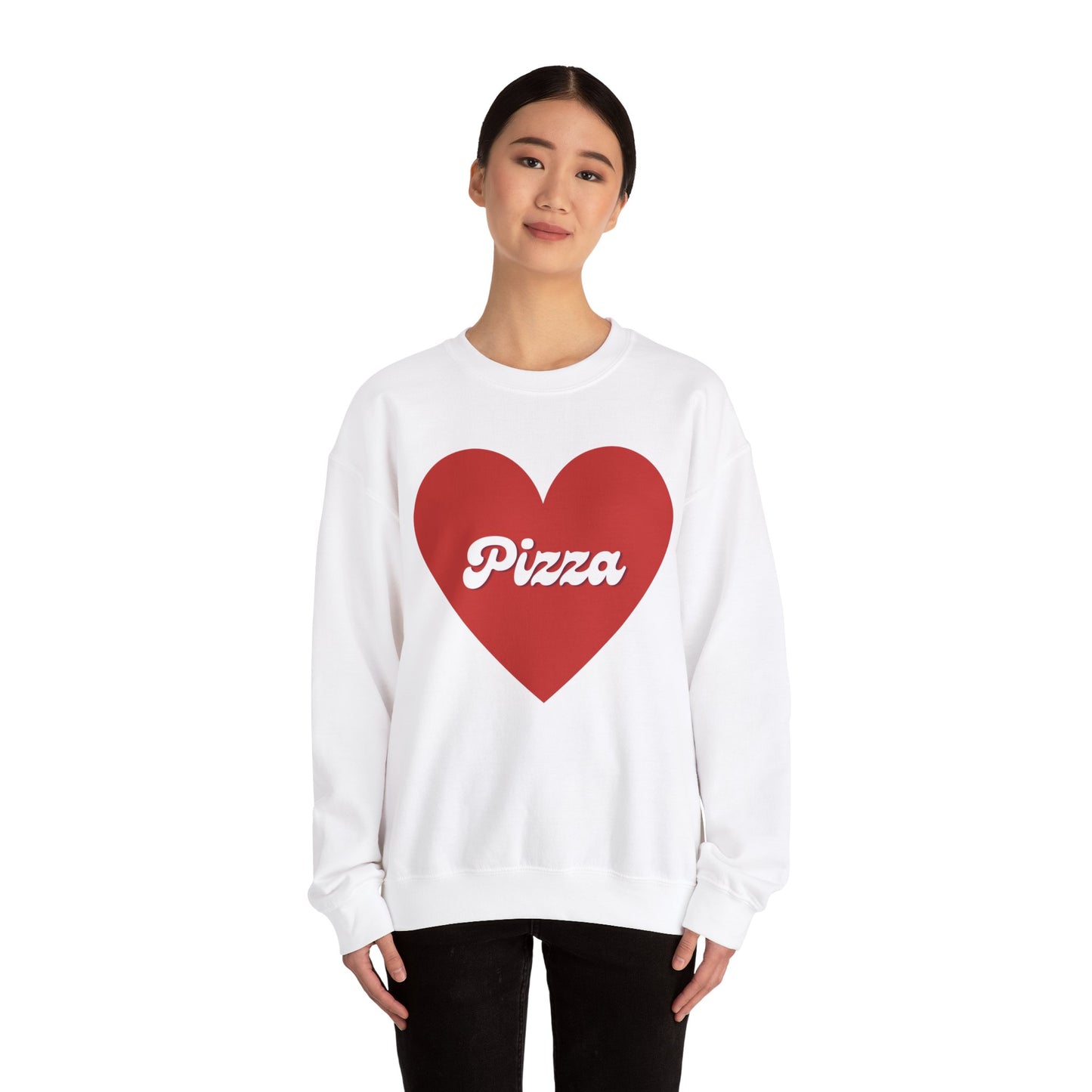 Pizza Lover Simple Crew Neck Sweatshirt