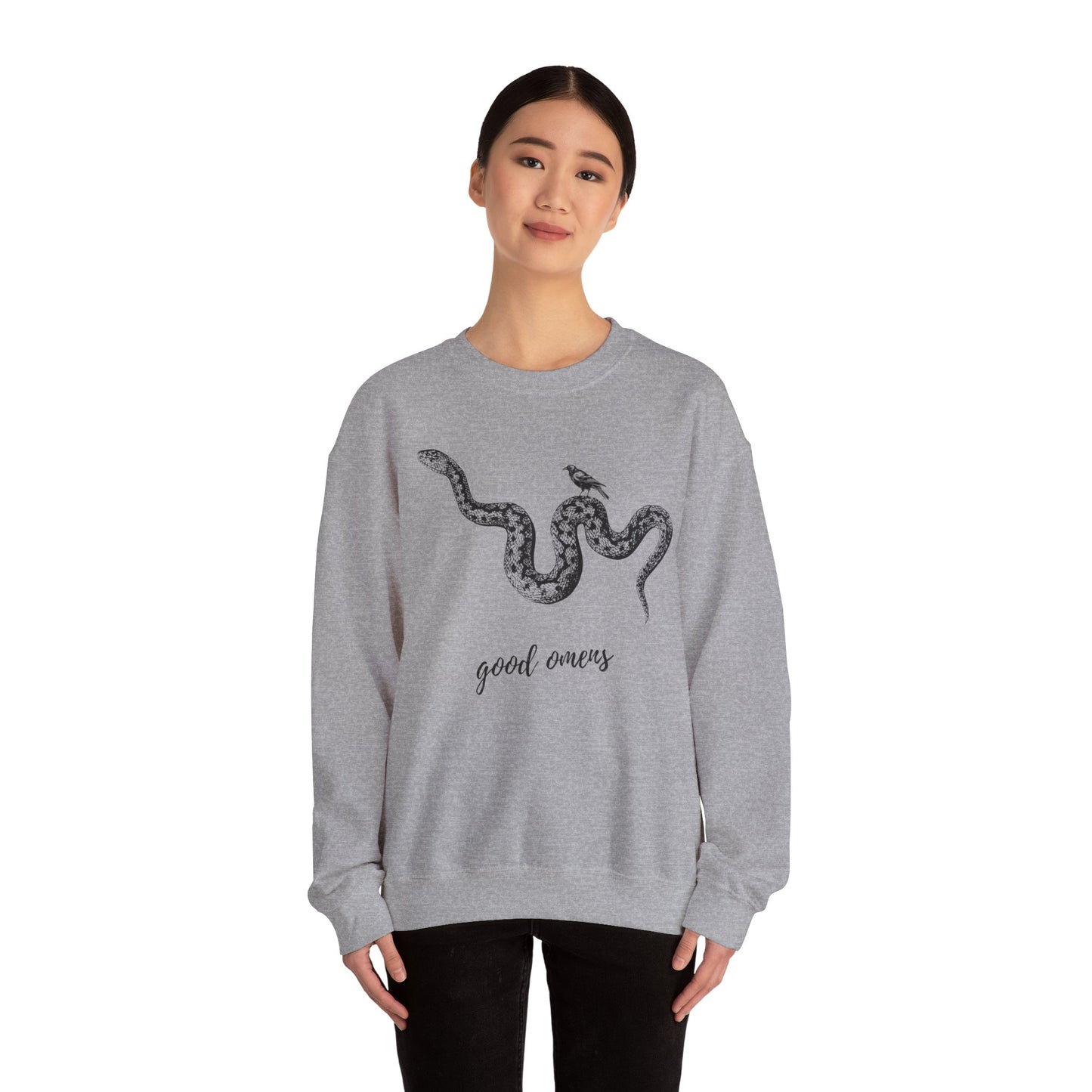Bird and Snake Good Omens Collection Sweatshirt