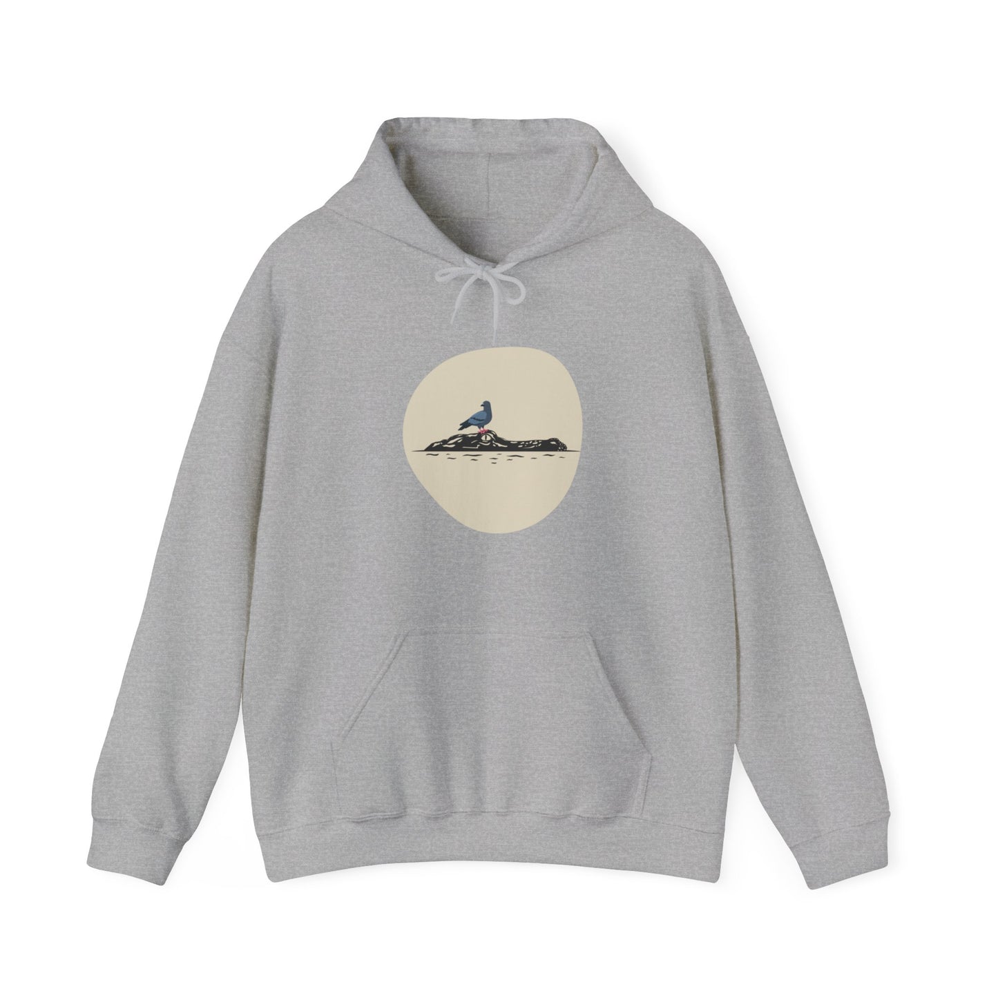 Pigeon Riding a Gator Unisex Hoodie
