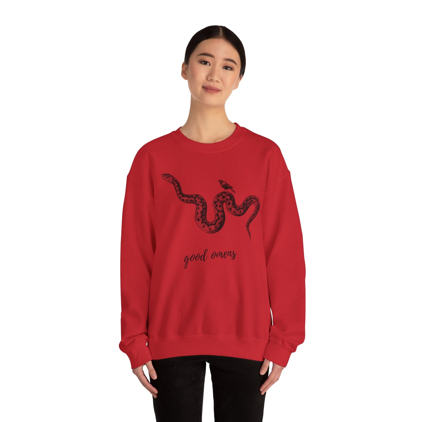 Bird and Snake Good Omens Collection Sweatshirt