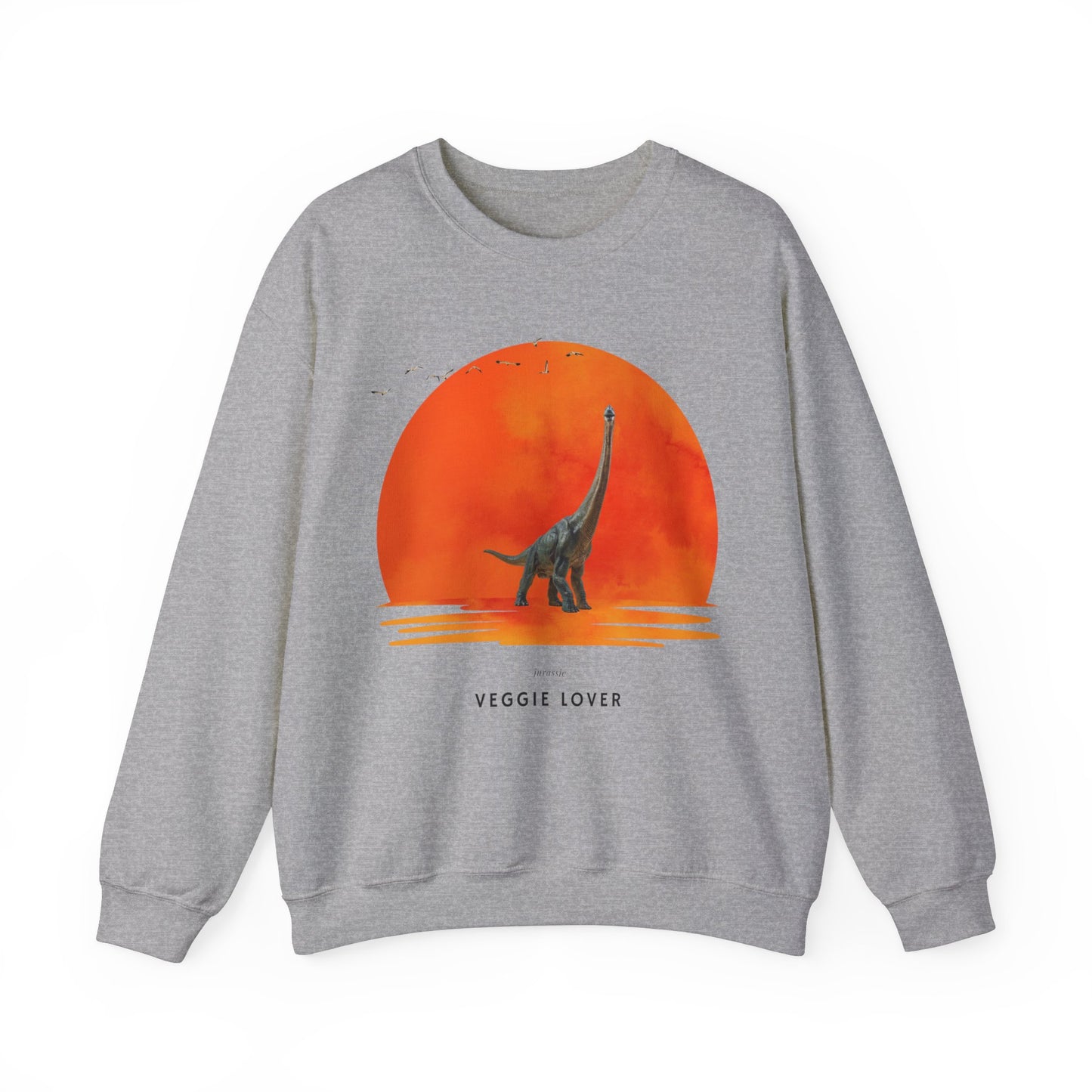 Veggie Lover Herbivore Dinosaur Crew Neck Sweatshirt