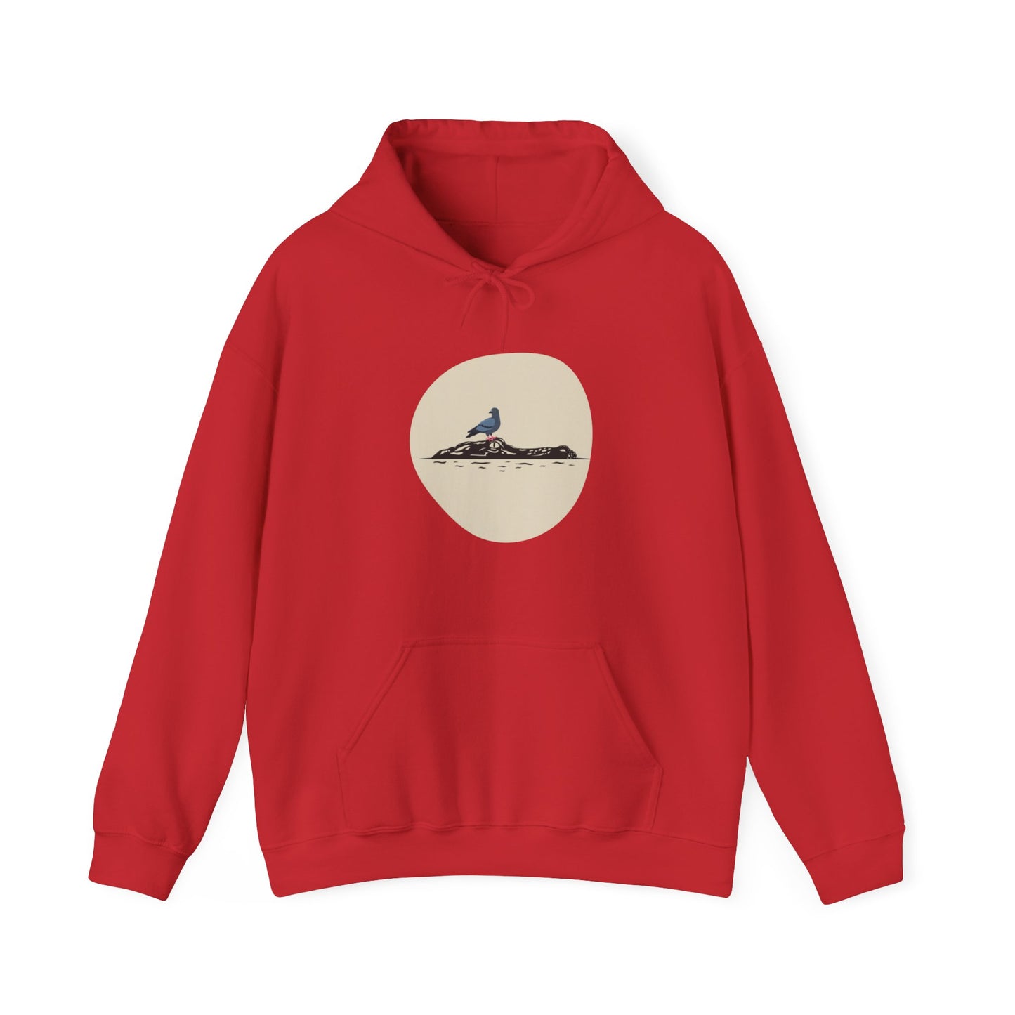 Pigeon Riding a Gator Unisex Hoodie