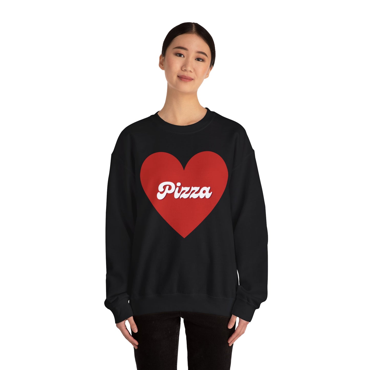 Pizza Lover Simple Crew Neck Sweatshirt