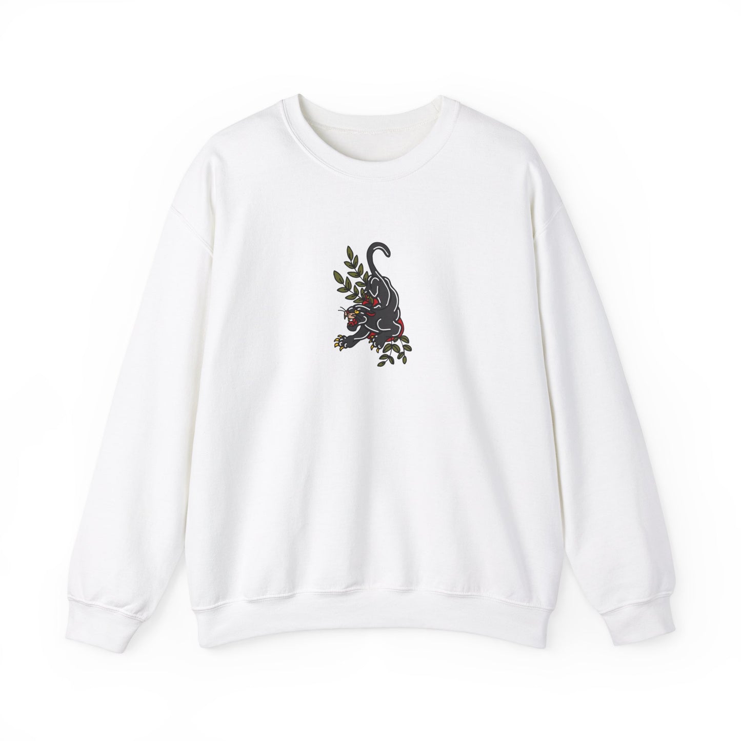 Old School Jaguar, Tattoo-style Unisex Crewneck