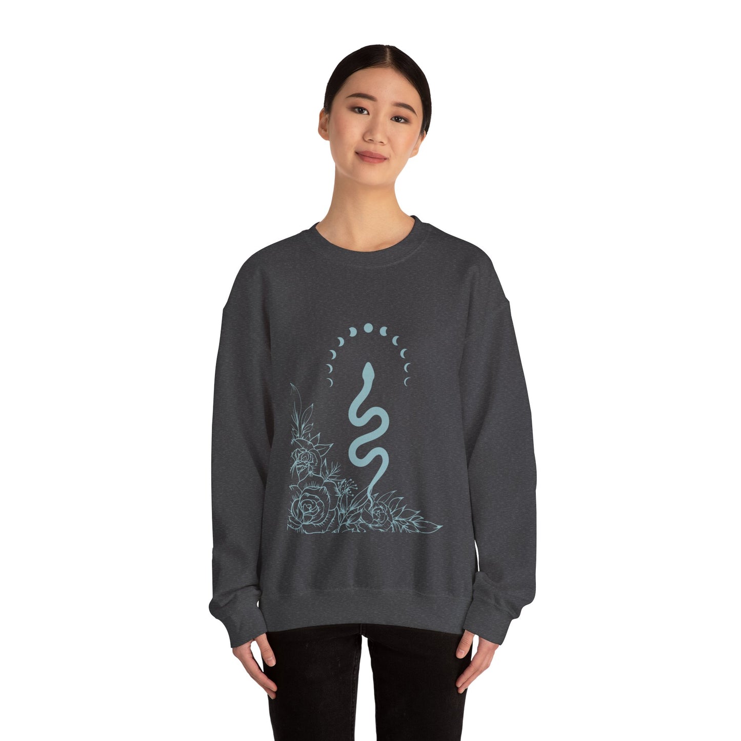 Snake Print Crewneck Sweatshirt