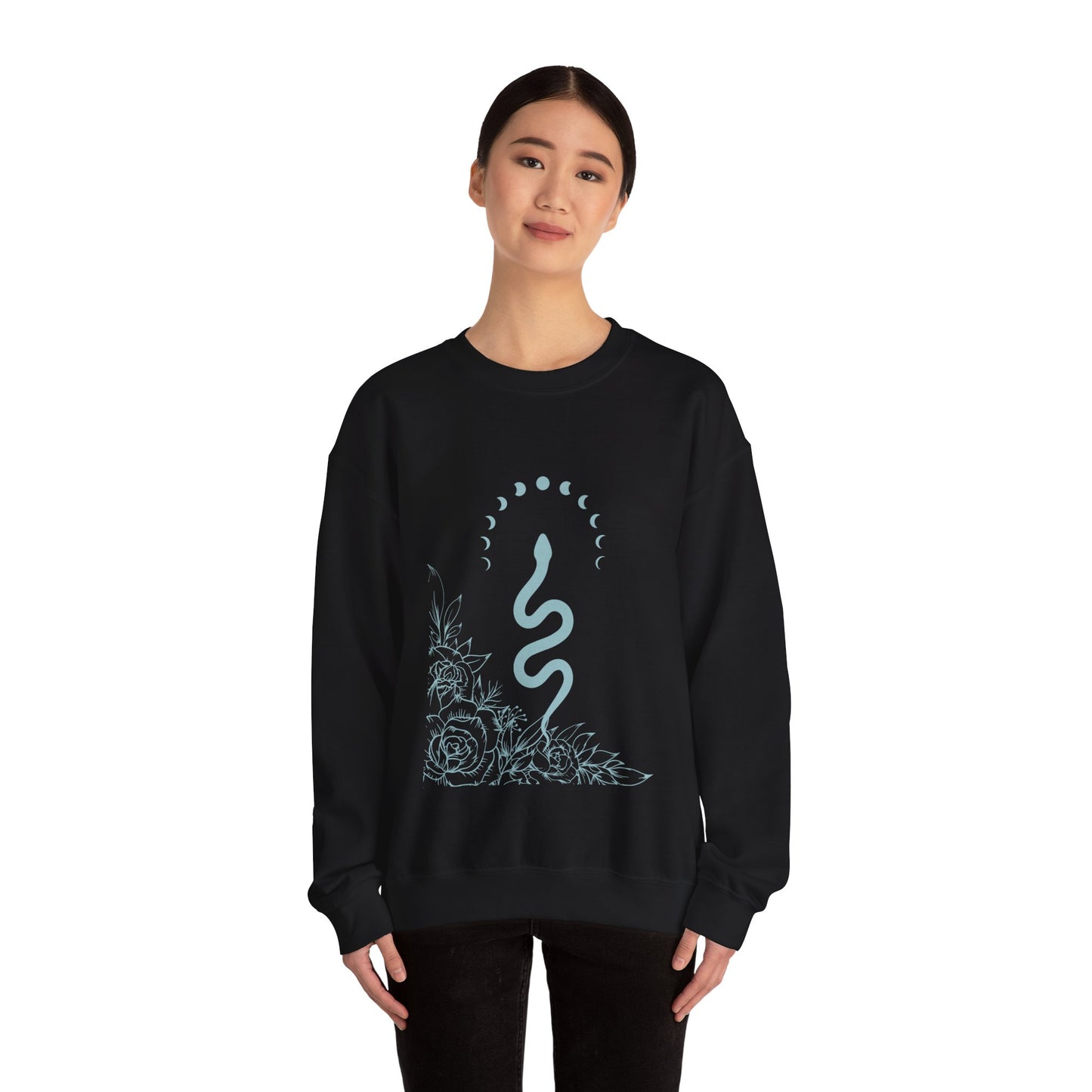 Snake Print Crewneck Sweatshirt