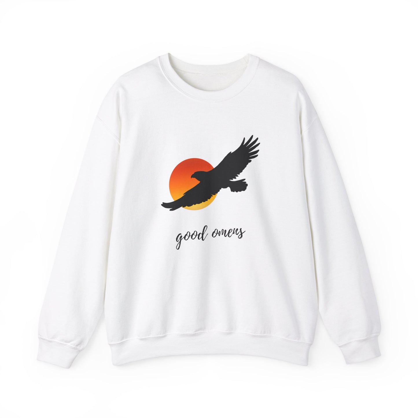 Hawk and Sunset Good Omens Collection Crewneck