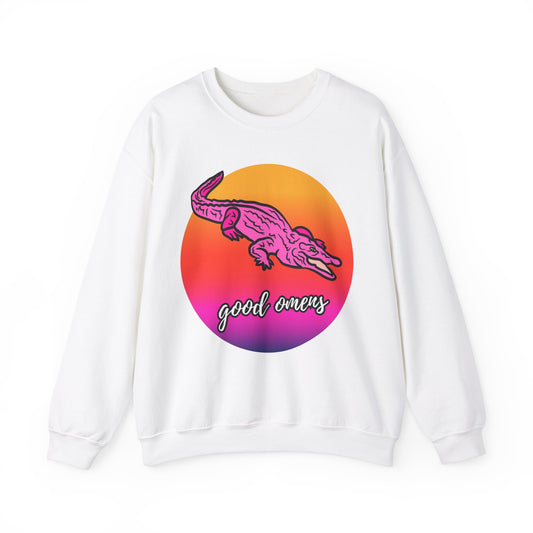 Pink Crocodile, Good Omens Collection Sweatshirt