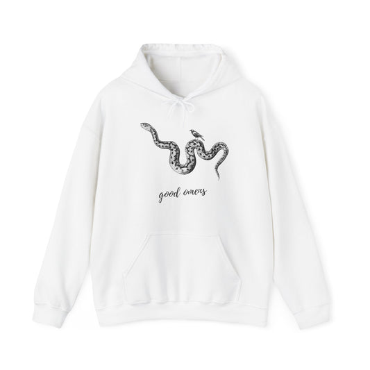 Good Omens Hoodie, Goth Snake Sweatshirt