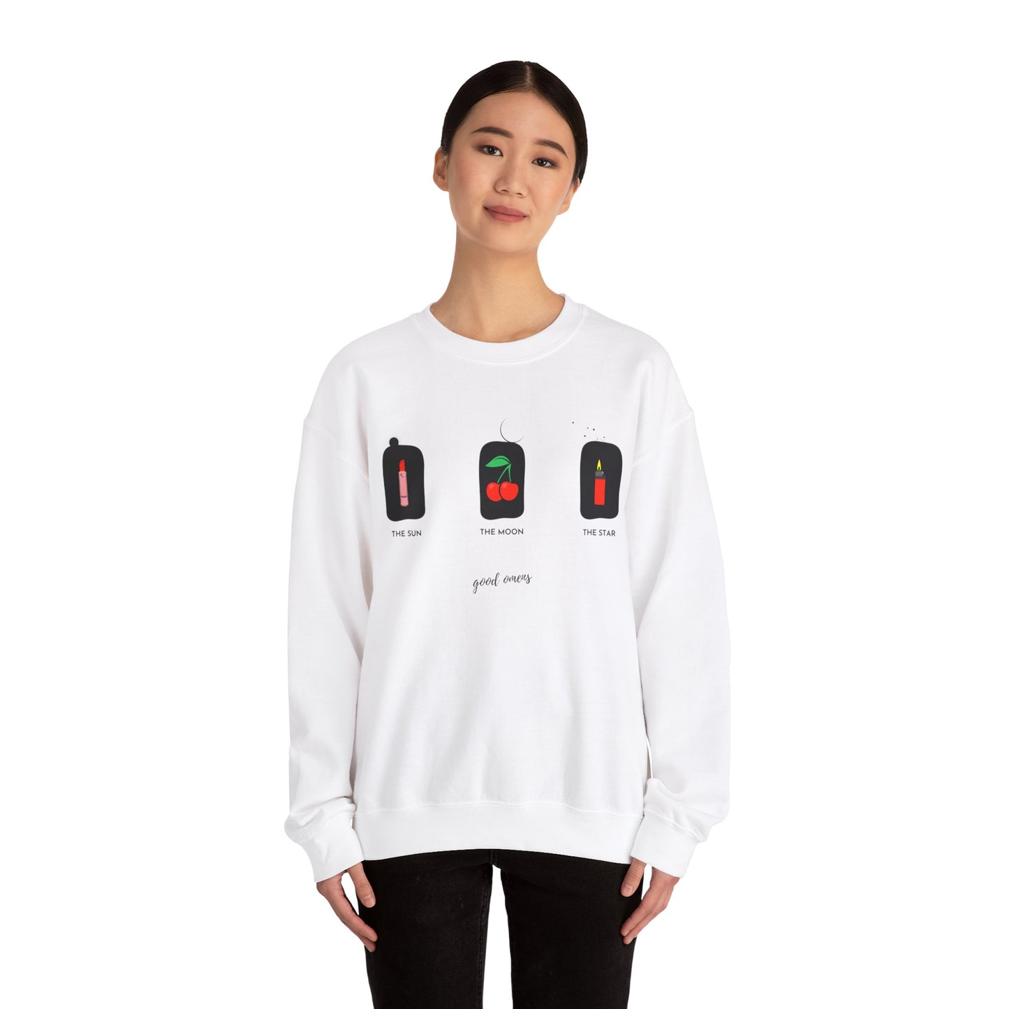 Cheeky Tarot, Good Omens Collection Crewneck Sweatshirt