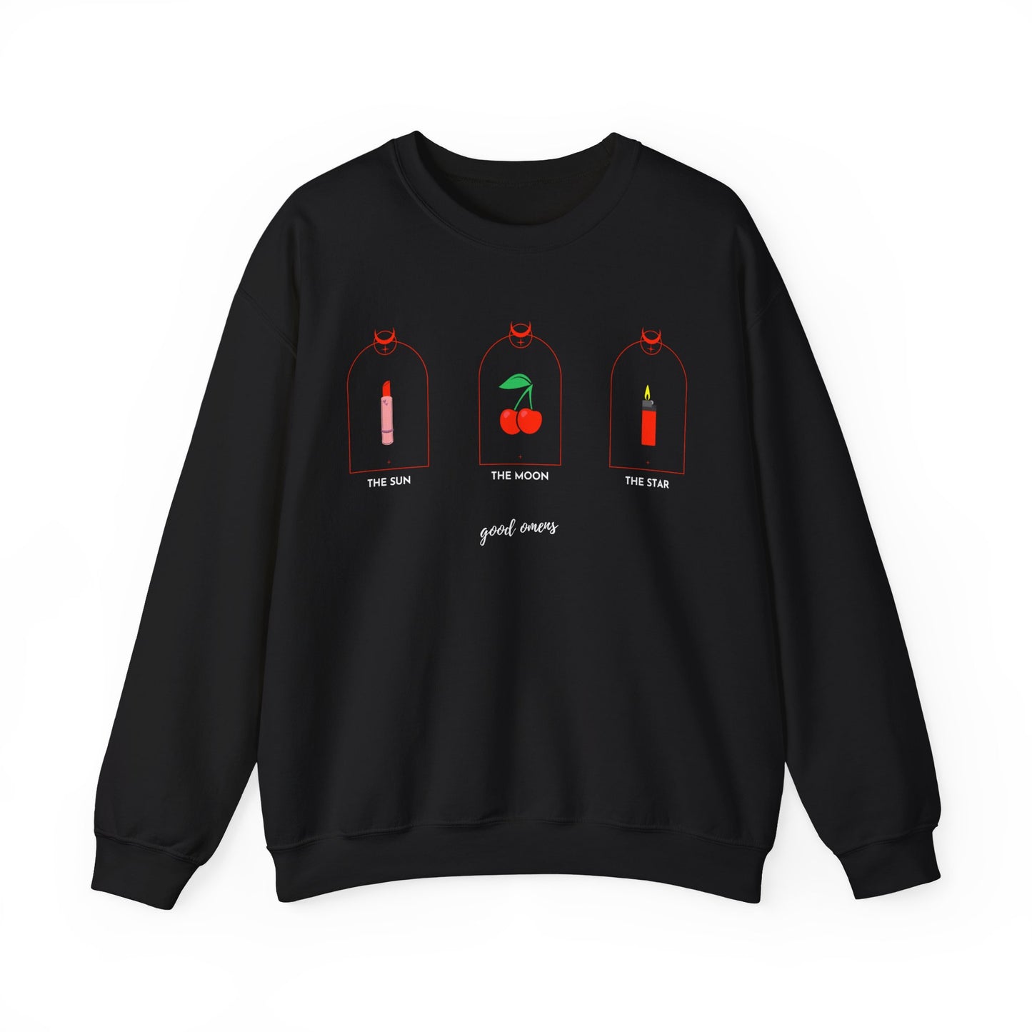 Cheeky Tarot, Good Omens Collection Crewneck Sweatshirt