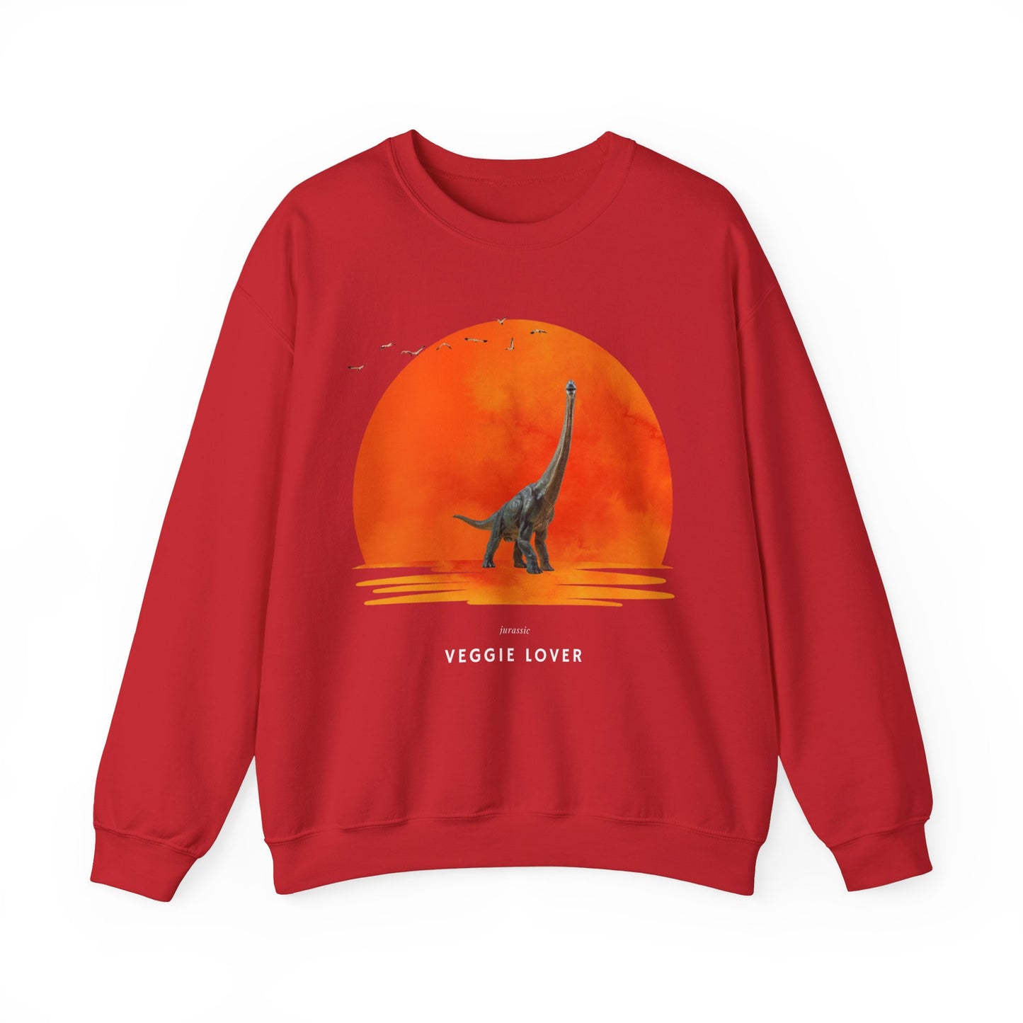 Veggie Lover Herbivore Dinosaur Crew Neck Sweatshirt