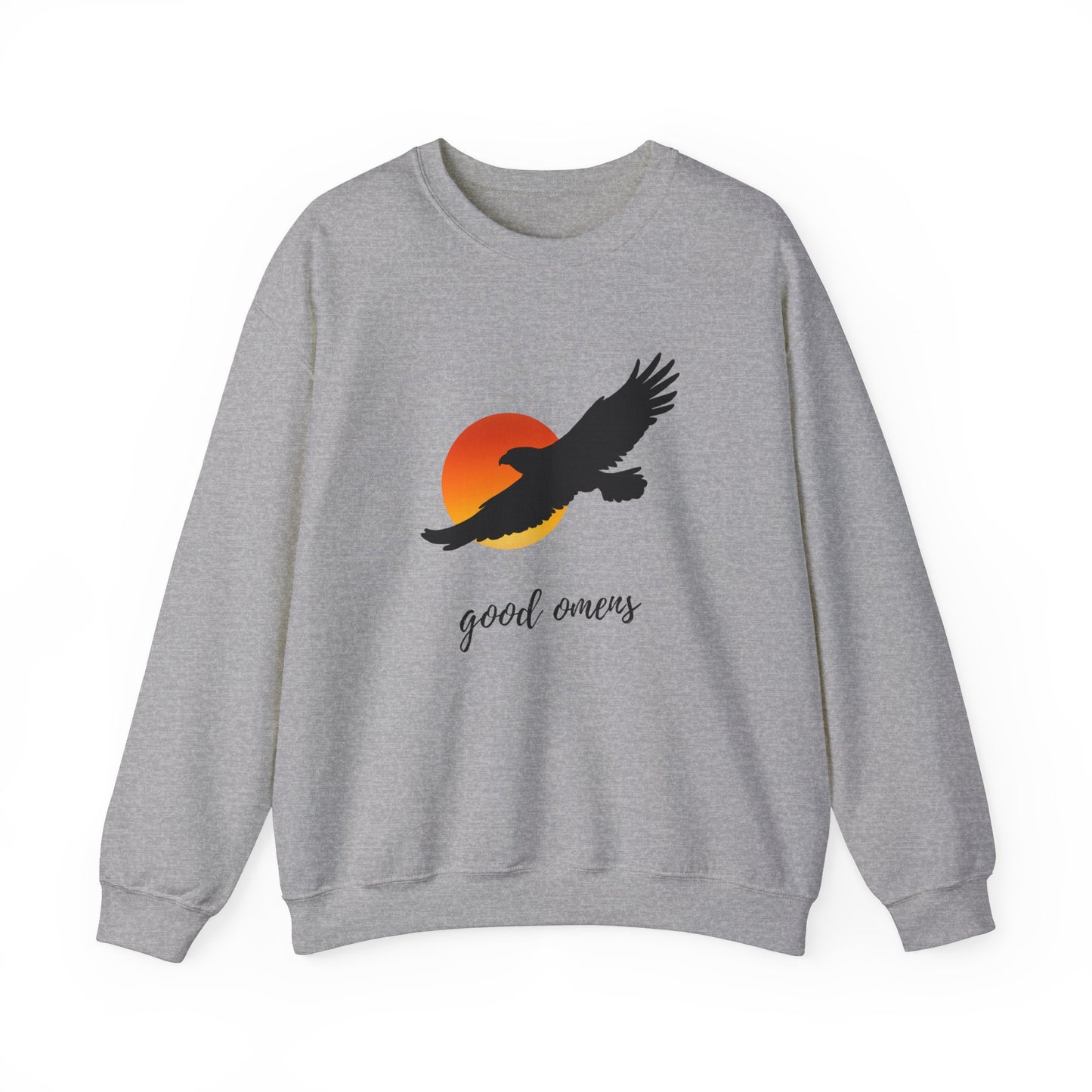 Hawk and Sunset Good Omens Collection Crewneck