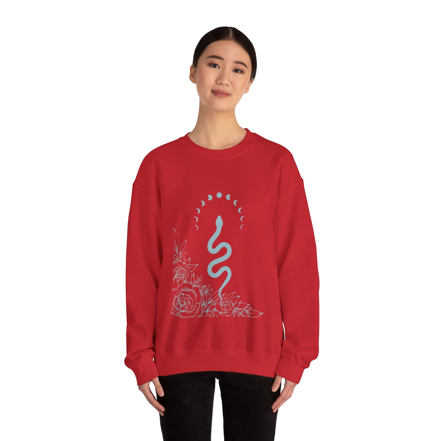 Snake Print Crewneck Sweatshirt